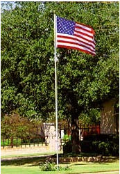 buy White Titan Flagpoles 12' - 22'
